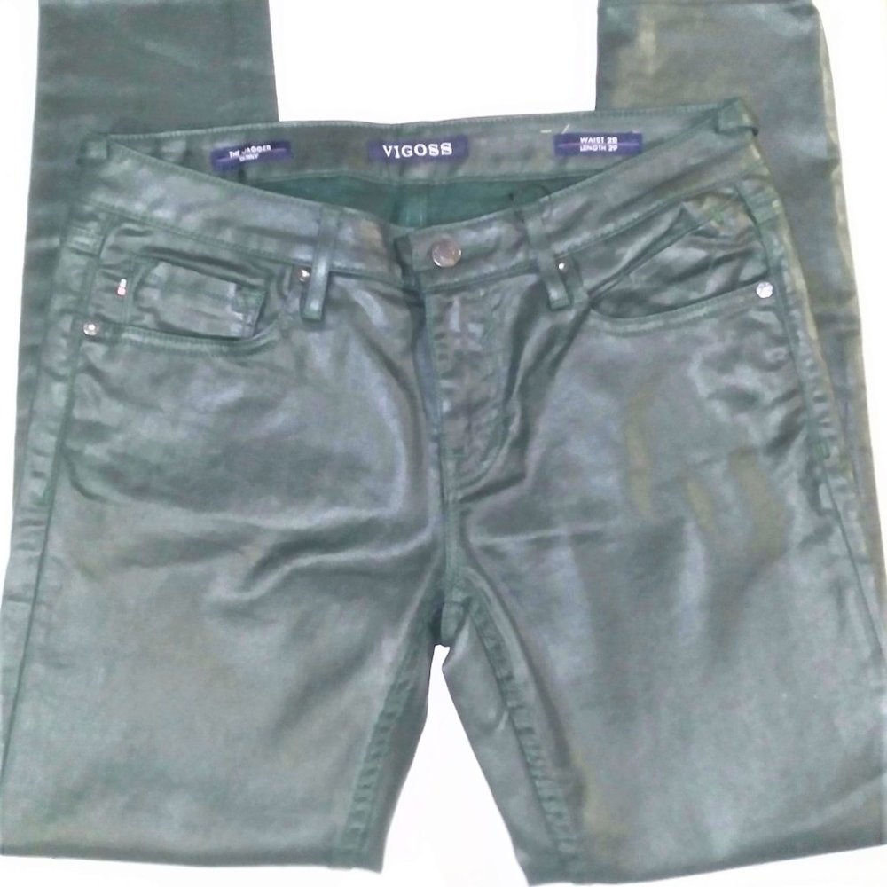 Vigoss- Women's, The Jagger Skinny, Faux Leather Pant Size: Waist- 28 Length 29